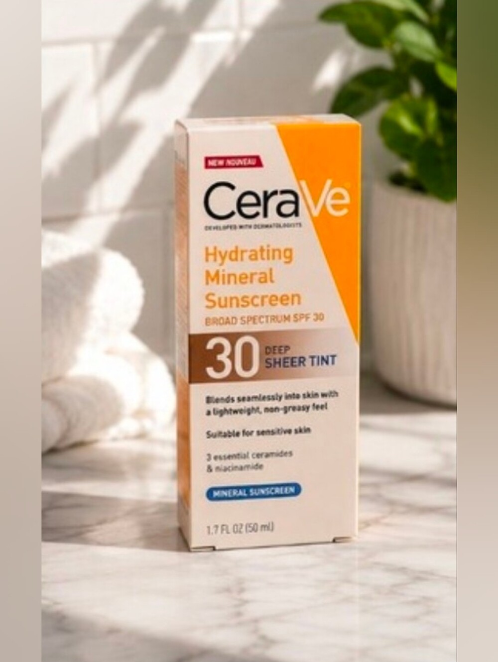 (Deep) CeraVe Hydrating Mineral Sunscreen SPF 30